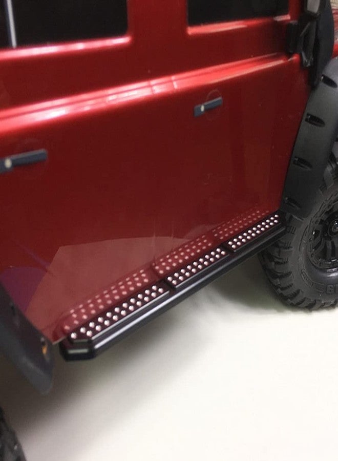 KYX Racing Metal Rock Slider Side Step Running Boards Foot-Plate Upgrades Parts Accessories for 1/10 RC Crawler Car TRX4 - Image 4